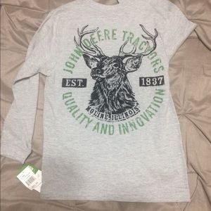 Boys Size S John Deere Long Sleeve Tee